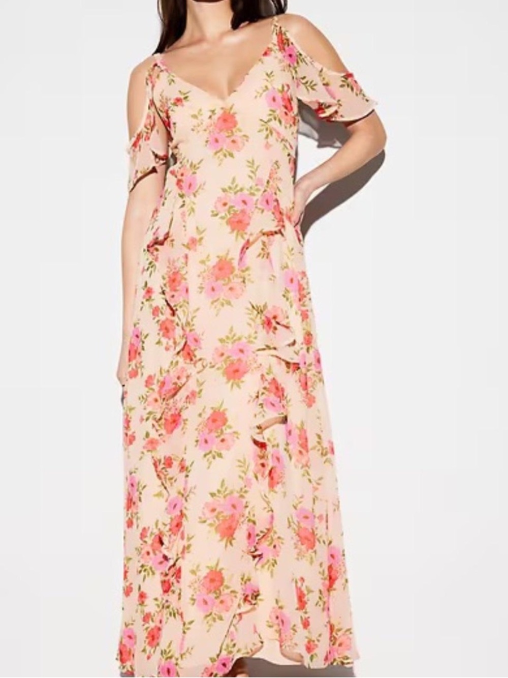 Old Navy Occasion Floral Spring Maxi Dress | Wedding Guest / Vacation Ready